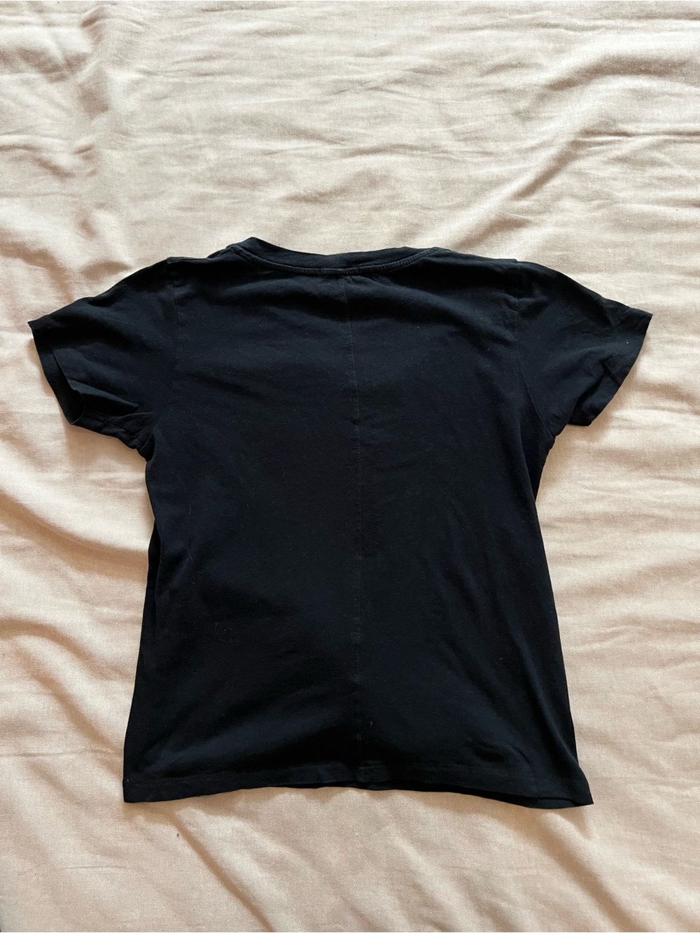 American Vintage Black Short Sleeve Crewneck Tee Sonoma